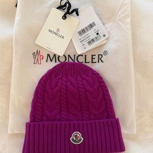 Moncler - Authentic! Rich Purple Cable Knit Beanie-New with Tags!